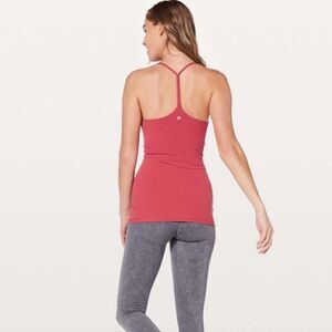 Lululemon sun setter high neck racerback tank vintage rose pink 4
